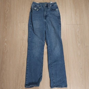 Jeans denim dritto Good American Good Legs indaco taglia 4/27" vita casual - Foto 1 di 15
