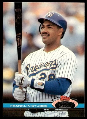 1991 Stadium Club Franklin Stubbs Milwaukee Brewers #461 - Image 1 of 2
