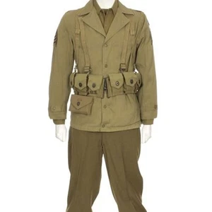 WW2 US Army Military Uniform Infantry Uniform Reproduction Olive Green Wool Coat - Picture 1 of 3