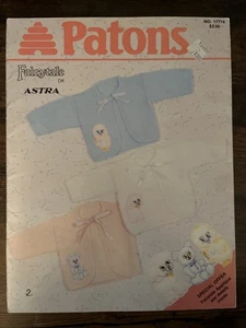 Fairytale, Chest 16"-22", Patons #17774 1988, Knitting Patterns for Babies - Picture 1 of 3