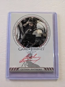 2022 Rittenhouse Game Of Thrones Gethin Anthony As Renly Baratheon Auto Red - Picture 1 of 2