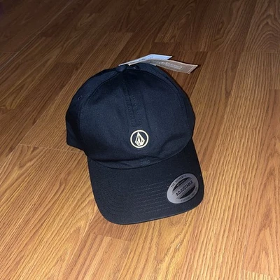 Volcom Circle Stone Dad Hat Mens Black Cap Adjustable Athletic Casual One Size - Image 1 of 2