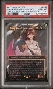 PSA 10 Magic the Gathering MTG Yuna, Grand Summoner Surge Foil 216 Final Fantasy - Picture 1 of 2