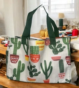 Thirty-One Cactus Cuties All In Organizer Tote Bag Desert Motif New in Package - Picture 1 of 10