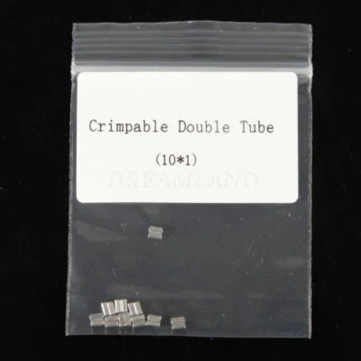 Ganchos prensables de ortodoncia dental de doble tubo de acero inoxidable 10 piezas/1 bolsa Foto 1 de 4