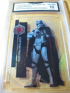 CAPTAIN PHASMA 2015 STAR WARS HIGH TEK FREEZING CHAMBER VARIATION #111 GRADED 10 - Picture 1 of 1