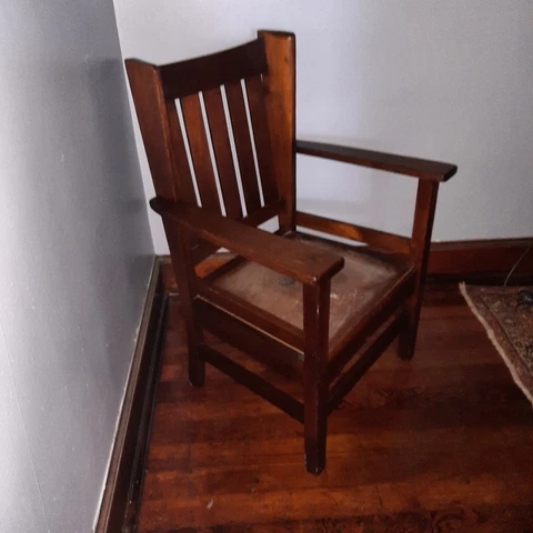 STICKLEY WING SIDE MISSION OAK CHAIR Cover