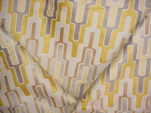 1Y Kravet 33790 Paquin Maize Imperial Yellow Bargello Brocade Upholstery Fabric - Picture 1 of 3