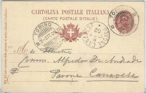 71889 - ITALIA REGNO - storia postale - INTERO annullo TORINO ESPOSIZIONE 1902 - Picture 1 of 1