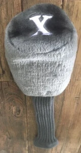 Copricapo da golf in pelliccia di peluche grigio - X - Foto 1 di 4