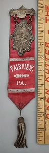 Lake Side Lodge No.1111 Odd Fellows IOOF Ribbon Fairview PA. - Picture 1 of 5