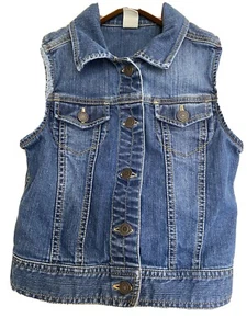 TUCKER + TATE GIRL'S JEAN JACKET VEST SIZE XL (14/16) - Picture 1 of 11