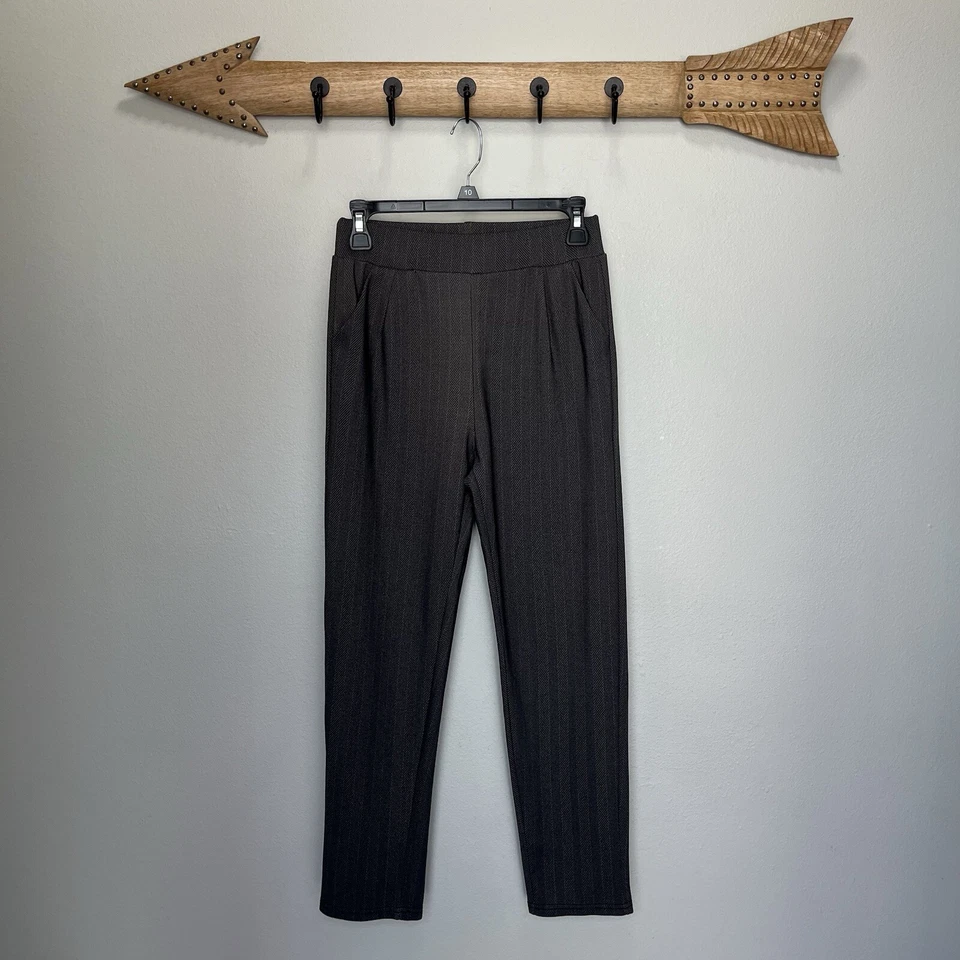 Leggings de Invierno Gris Chevron Pin Rayas Rn# 141401 Talla S/M Foto 1 de 4