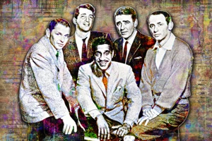 Rat Pack Pop Art 13x19in Poster, Frank Sinatra & Rat Pack Colorful Free Shipping - Picture 1 of 5
