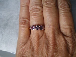 Mahenge Purple Spinel ring, size N/O, 1.8 carats, 1.88 grams 9 carat Rose gold - Picture 1 of 13