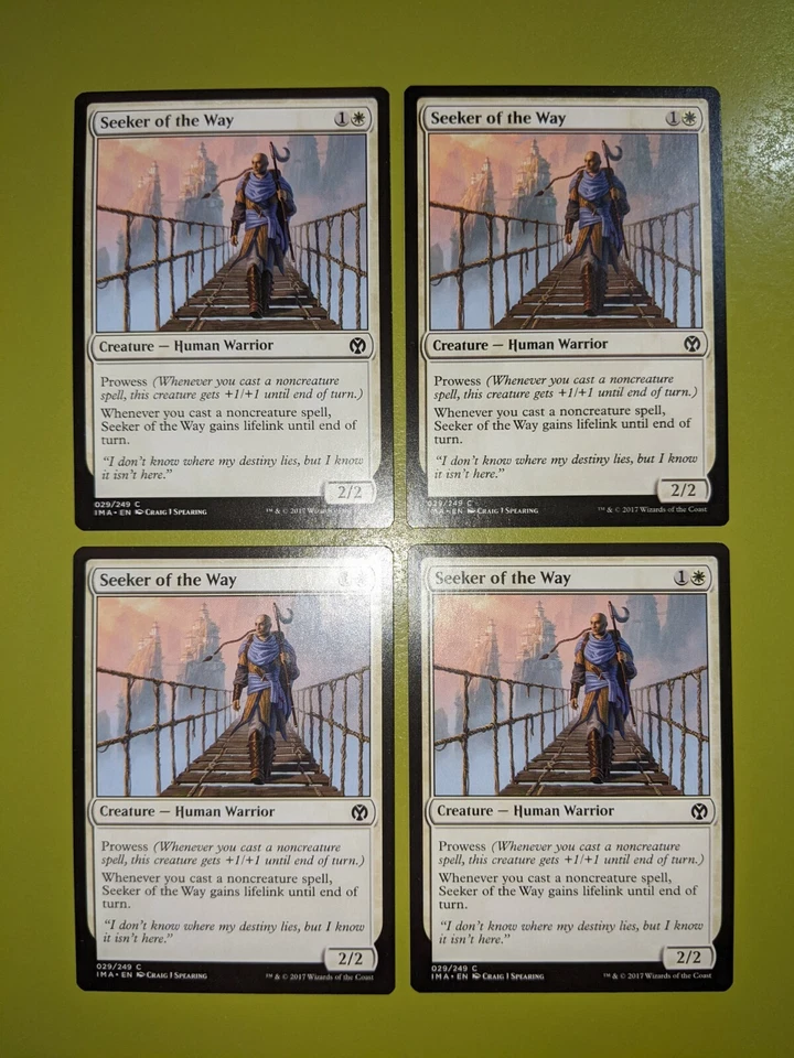 Seeker of the Way x4 Iconic Masters 4x Playset Magic the Gathering MTG  - Image 1 of 1