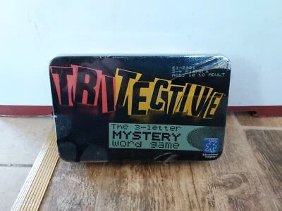 Tritective The 3-letter Mystery Word Game Age 10+ Factory Sealed Tin Educational - Image 1 of 4