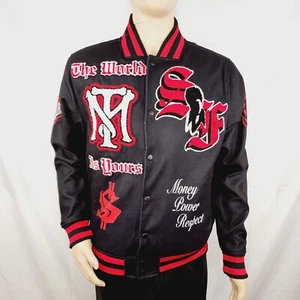 SCARFACE VARSITY JACKET SATIN STYLE REASON BRAND AL PACINO MEN'S Medium M NEW - Picture 1 of 7