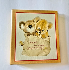 HALLMARK Vtg Address Book NIB Blank Pgs 3 New Refills Early 70's CUTE & Clean - Picture 1 of 7