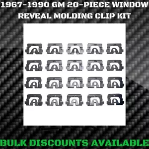 1967-1985 Delta 88 98 Rear Glass Window Windshield Molding Trim Reveal Clips GM - Bild 1 von 3