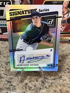 2020 Panini Donruss - Signature Series #SS-AN Andres Munoz RC Seattle Mariners - Bild 1 von 14