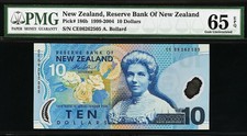 New Zealand Polymer 10 Dollars 2006 Pick-186b GEM UNC PMG 65 EPQ