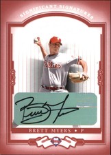 2004 (PHILLIES) Donruss Classics Significant Signatures Red #145 Brett Myers