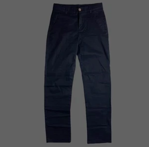 IZOD Youth Boys Flat Front Casual Dress Pants Size 14 Black Stretch New - Picture 1 of 5