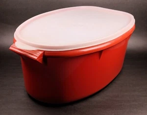 TUPPERWARE Turkey Ham Flavor Saver 487 Paprika with Lid and Insert Good Cond - Picture 1 of 7