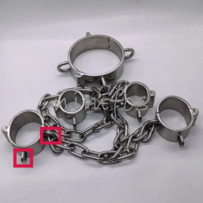 Diámetro interior personalizable 5 cm resistente 100 % acero inoxidable cuello mano tobillo Foto 1 de 4