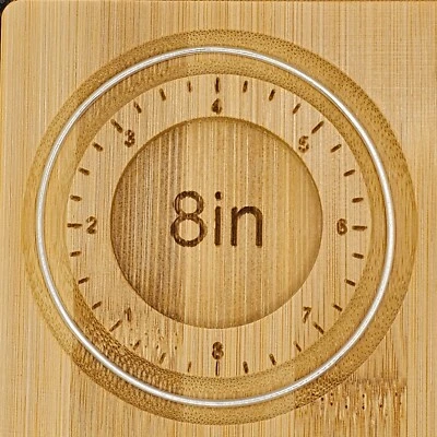 .925 Sterling Silver Fine Circle 1.5 mm 7.5 in Bangle Charm Bracelet Ring Circle Foto 1 de 3