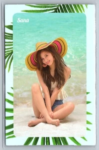 TWICE- SANA SUMMER NIGHTS OFFICIAL ALBUM MESSAGE PHOTOCARD (US SELLER) - Picture 1 of 2