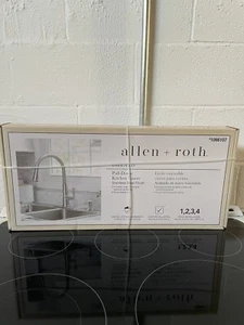Grifo pulverizador Allen+Roth de acero inoxidable con bomba de jabón NUEVO - Imagen 1 de 4