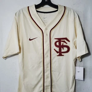 Florida State Seminoles Baseball Jersey Men's Small Full Button Vapor Elite NWT - Picture 1 of 10