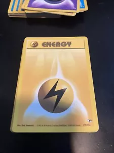 Juego de Tarjetas Pokémon JCC Gimnasio Héroes Lightning Energy 130/132 WOTC - Imagen 1 de 2