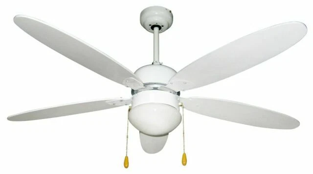 Zephir ZFS9110B Ventilatore da Soffitto con Lampada 132cm - Bianco