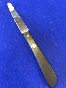 Japanisches rostfreies Grapefruitmesser Holz Mid Century Modern  - Bild 1 von 4