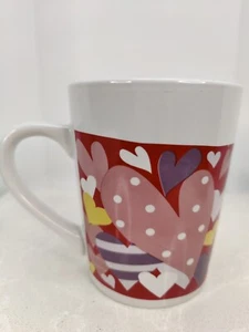Royal Norfolk Cup Hearts tazza da tè caffè, 13 oz rosa cuori rossi San Valentino - Foto 1 di 6
