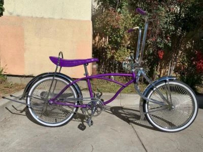 Purple 20" Cruiser Lowrider Bike 144 Spokes Coaster Brake Twisted Chainguard - Image 1 of 4