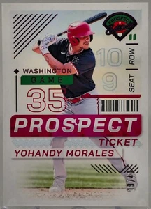 2024 Panini Prospect #161 Yohandy Morales Purple Prospect Ticket SP #19/49 Rare - Bild 1 von 4