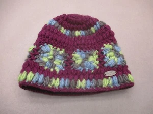 Schildkrötenfell Einheitsgröße Damen mehrfarbig 100 % Wolle Fleece gefüttert Winter Beanie Mütze 7K - Bild 1 von 7