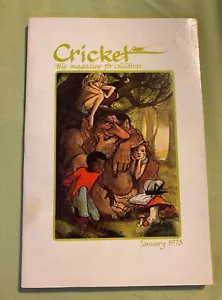 VINTAGE January 1973 Cricket Magazine For Children, order cards attached - Picture 1 of 6