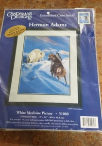 Candamar Designs Cross Stitch Kit 1997 Hermon Adams White Medicine Picture - Picture 1 of 3