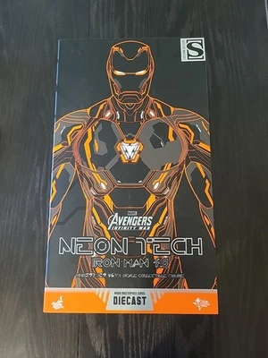 Hot Toys Marvels Avengers Iron Man Neon Tech 4.0 Diecast Exclusive - Image 1 of 2