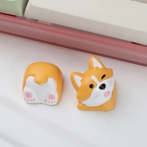 Universal Cartoon Corgi Keycaps Creative Personalized 3D Corgi Butt Keyboard Cap - Zdjęcie 1 z 13