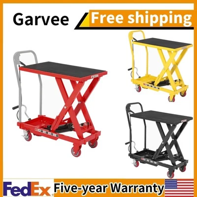 ✅Hydraulic Lift Table Cart 1100 LB Capacity 10-32in Lifting Height Single Scisso - Image 1 of 4