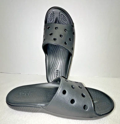 Crocs Classic Slide Sandals Black US J 2 Youth Unworn - Image 1 of 4