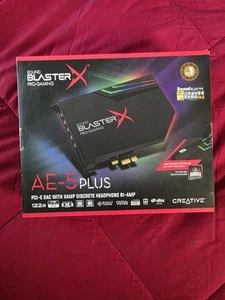 New & Sealed! Creative Sound BlasterX Pro-Gaming 5.1 Channel Sound Card - Black - Photo 1/3