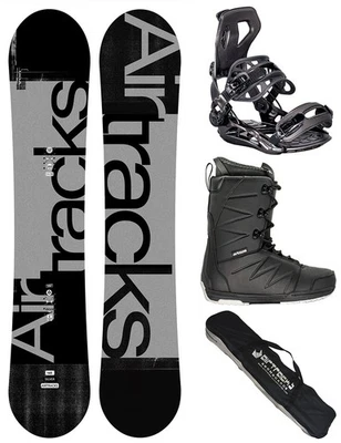AIRTRACKS Snowboard Set Plateado Inclinación + Fijación Master + Botas + Bolsa / - Imagen 1 de 4