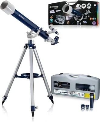 Junior 60/700 AZ Refractor Telescope Blue High Power Kids Astronomy - Image 1 of 4